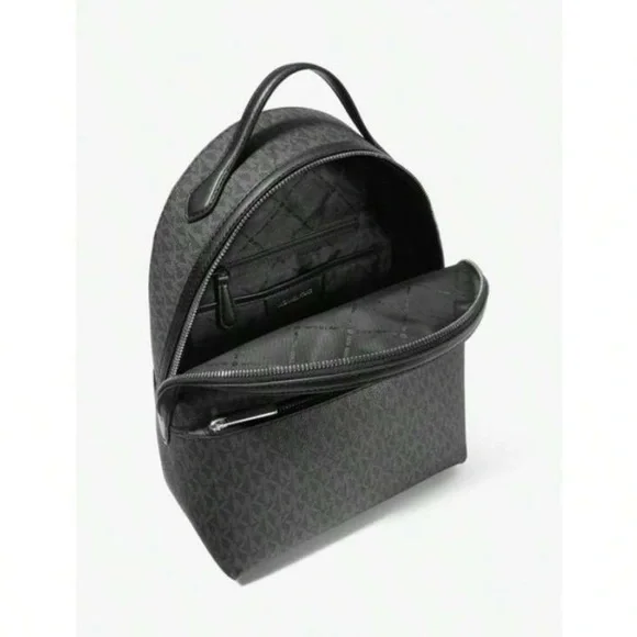 Michael Kors Charcoal Monogram Backpack MICHAEL Michael Kors TANNER BACKPACK - Rucksack - black  main image 3
